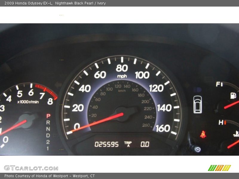 Nighthawk Black Pearl / Ivory 2009 Honda Odyssey EX-L