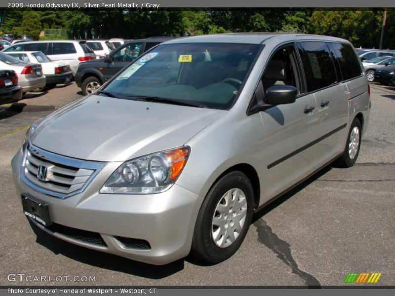 Silver Pearl Metallic / Gray 2008 Honda Odyssey LX