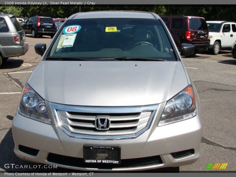 Silver Pearl Metallic / Gray 2008 Honda Odyssey LX
