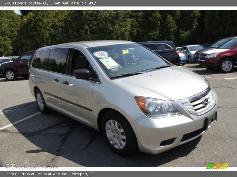 Silver Pearl Metallic / Gray 2008 Honda Odyssey LX