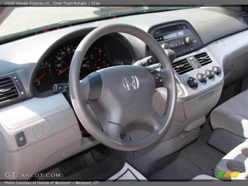 Silver Pearl Metallic / Gray 2008 Honda Odyssey LX
