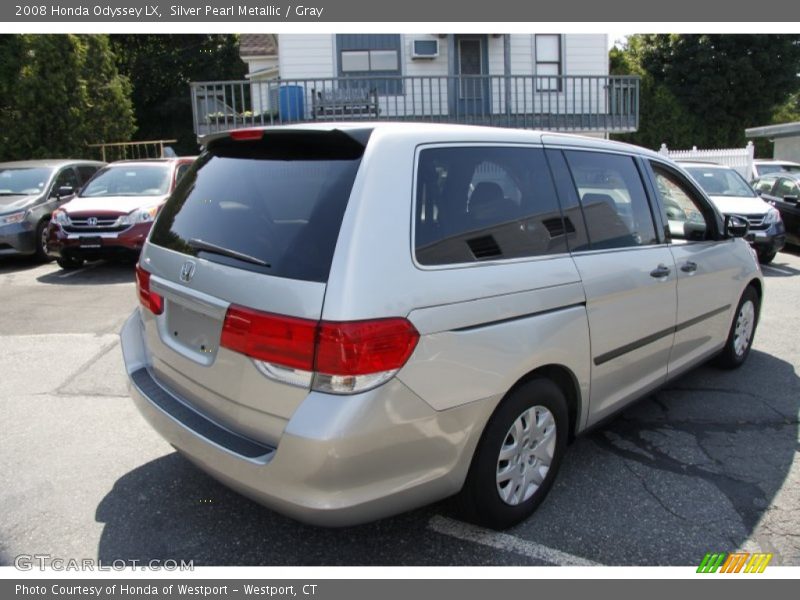 Silver Pearl Metallic / Gray 2008 Honda Odyssey LX