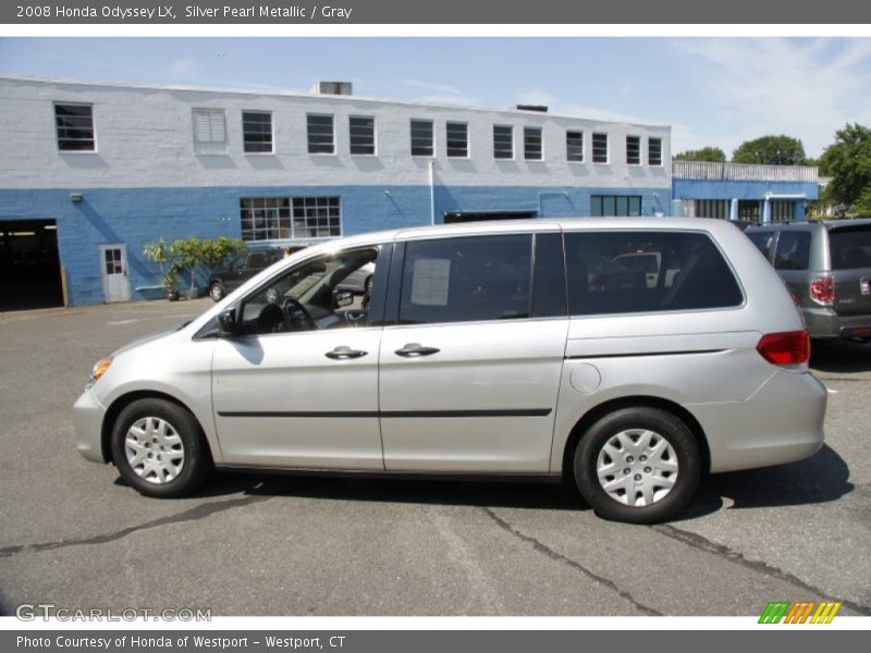 Silver Pearl Metallic / Gray 2008 Honda Odyssey LX