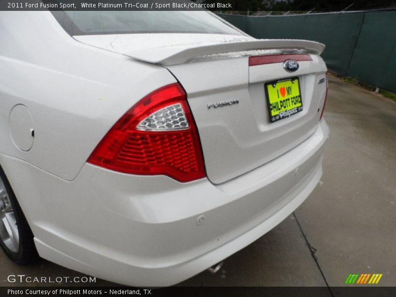 White Platinum Tri-Coat / Sport Black/Charcoal Black 2011 Ford Fusion Sport