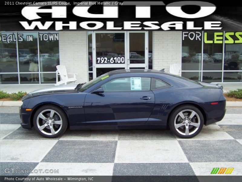 Imperial Blue Metallic / Gray 2011 Chevrolet Camaro SS/RS Coupe