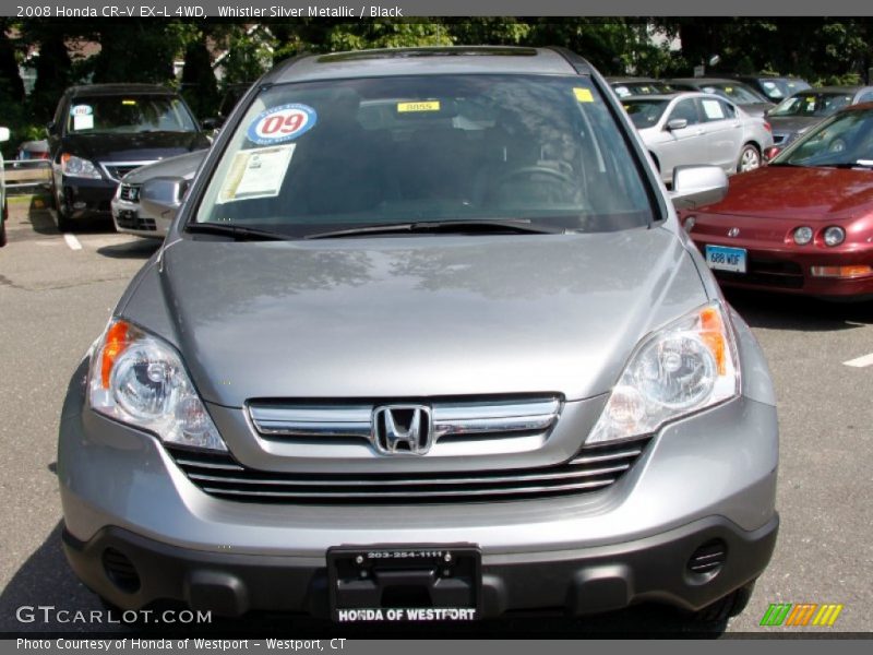 Whistler Silver Metallic / Black 2008 Honda CR-V EX-L 4WD