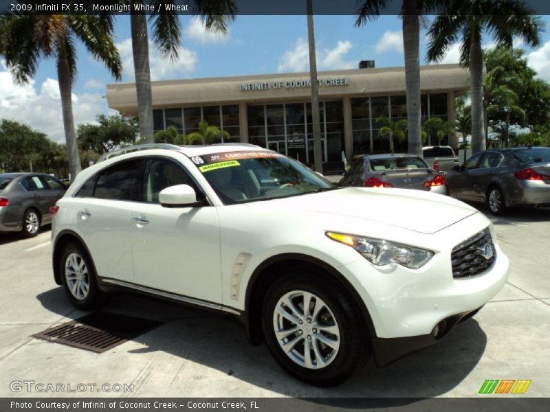 Moonlight White / Wheat 2009 Infiniti FX 35