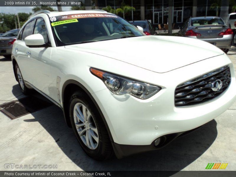 Moonlight White / Wheat 2009 Infiniti FX 35