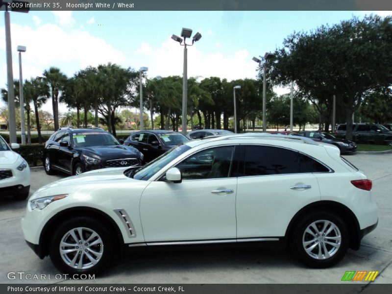 Moonlight White / Wheat 2009 Infiniti FX 35