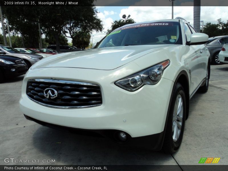 Moonlight White / Wheat 2009 Infiniti FX 35