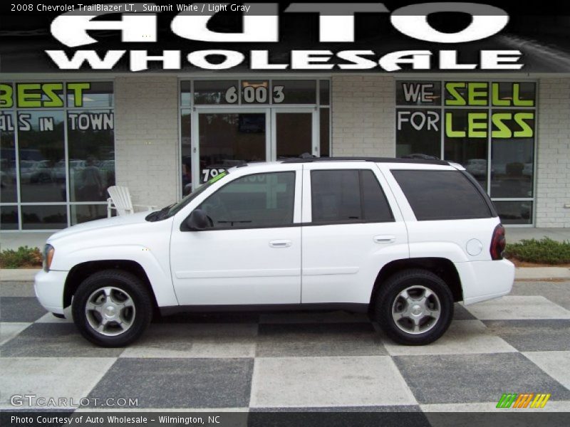 Summit White / Light Gray 2008 Chevrolet TrailBlazer LT