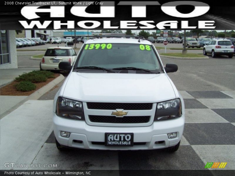 Summit White / Light Gray 2008 Chevrolet TrailBlazer LT