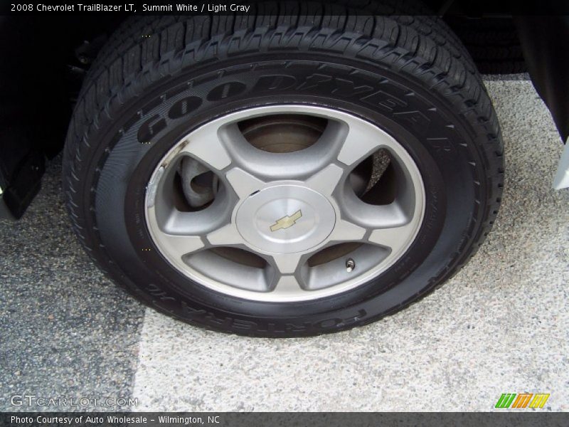 Summit White / Light Gray 2008 Chevrolet TrailBlazer LT