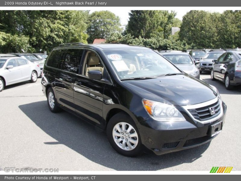 Nighthawk Black Pearl / Ivory 2009 Honda Odyssey EX-L