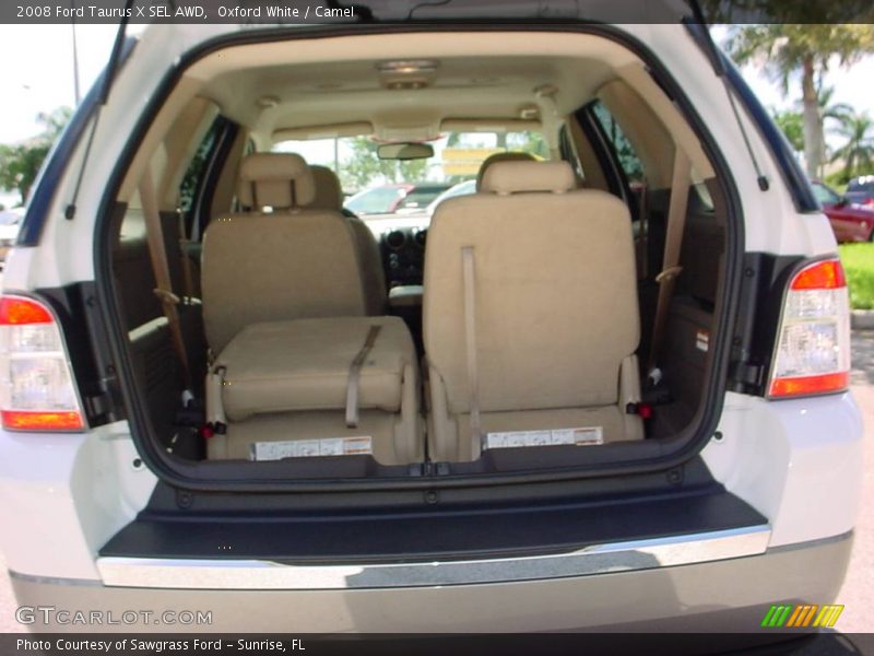 Oxford White / Camel 2008 Ford Taurus X SEL AWD