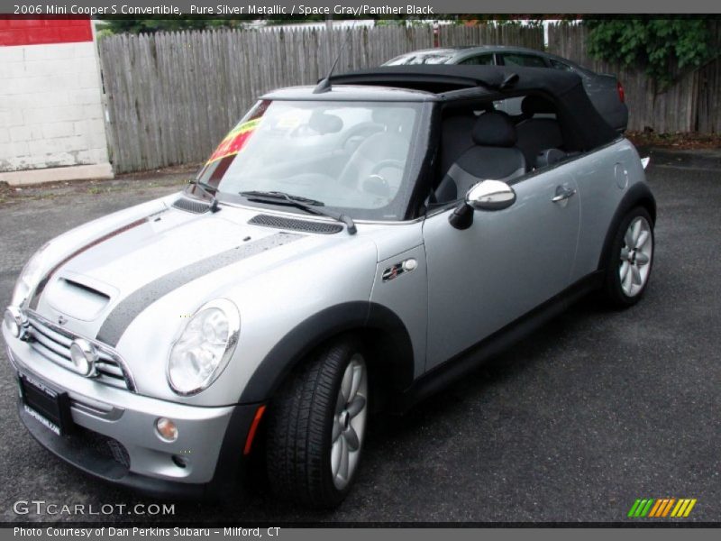 Pure Silver Metallic / Space Gray/Panther Black 2006 Mini Cooper S Convertible