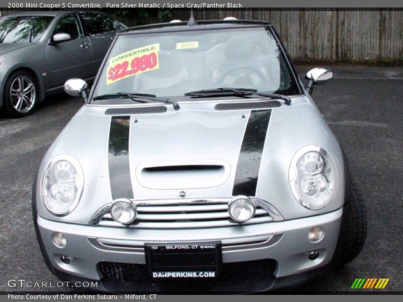 Pure Silver Metallic / Space Gray/Panther Black 2006 Mini Cooper S Convertible