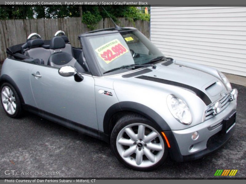 Pure Silver Metallic / Space Gray/Panther Black 2006 Mini Cooper S Convertible