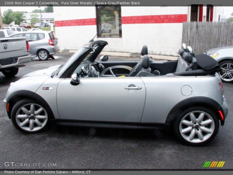 Pure Silver Metallic / Space Gray/Panther Black 2006 Mini Cooper S Convertible