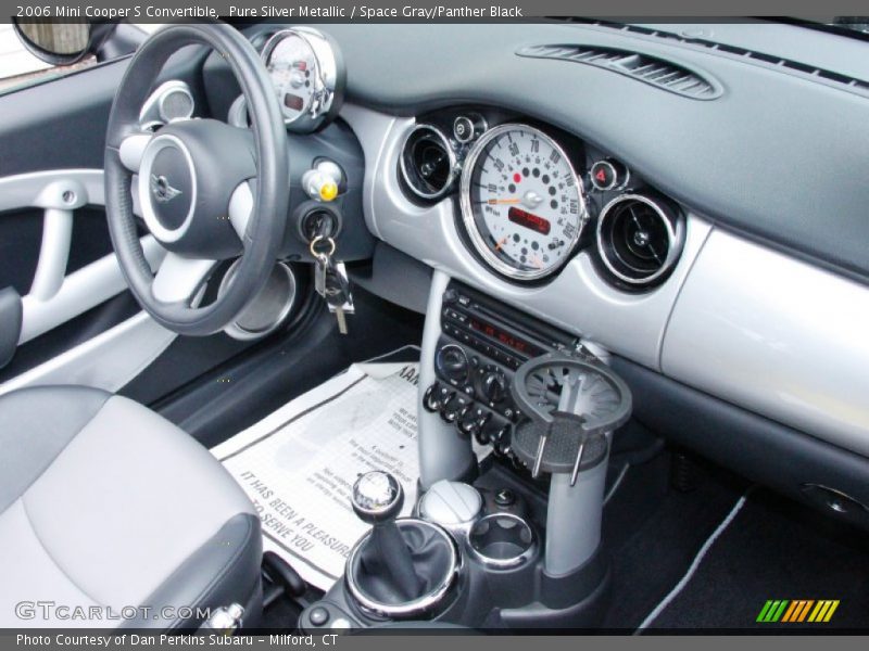 Pure Silver Metallic / Space Gray/Panther Black 2006 Mini Cooper S Convertible
