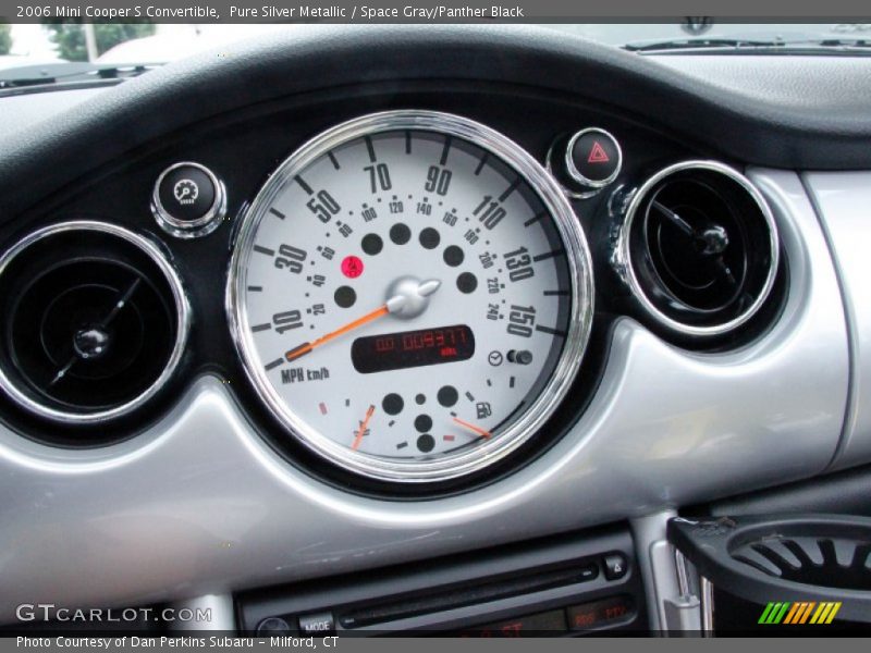Pure Silver Metallic / Space Gray/Panther Black 2006 Mini Cooper S Convertible