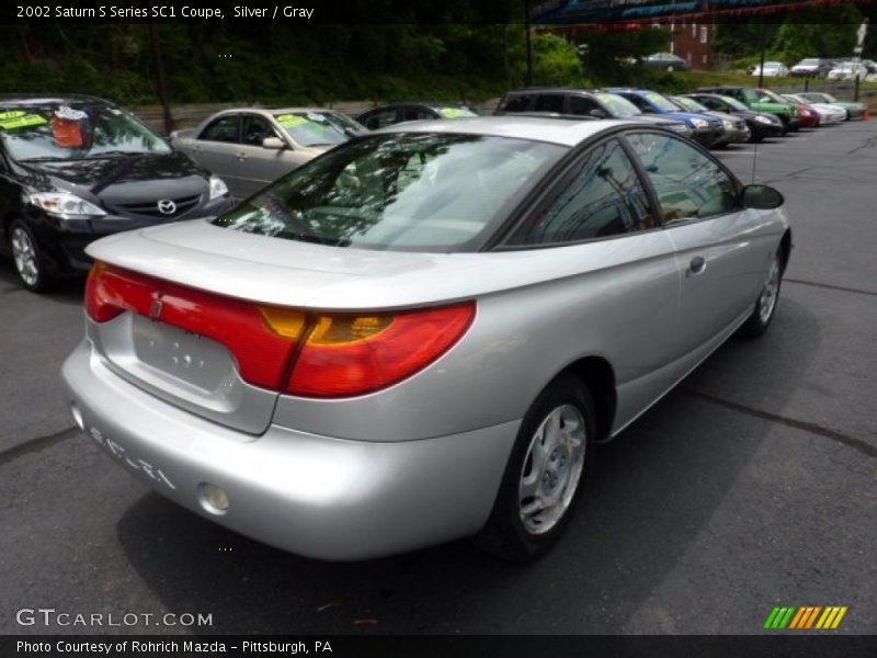 Silver / Gray 2002 Saturn S Series SC1 Coupe