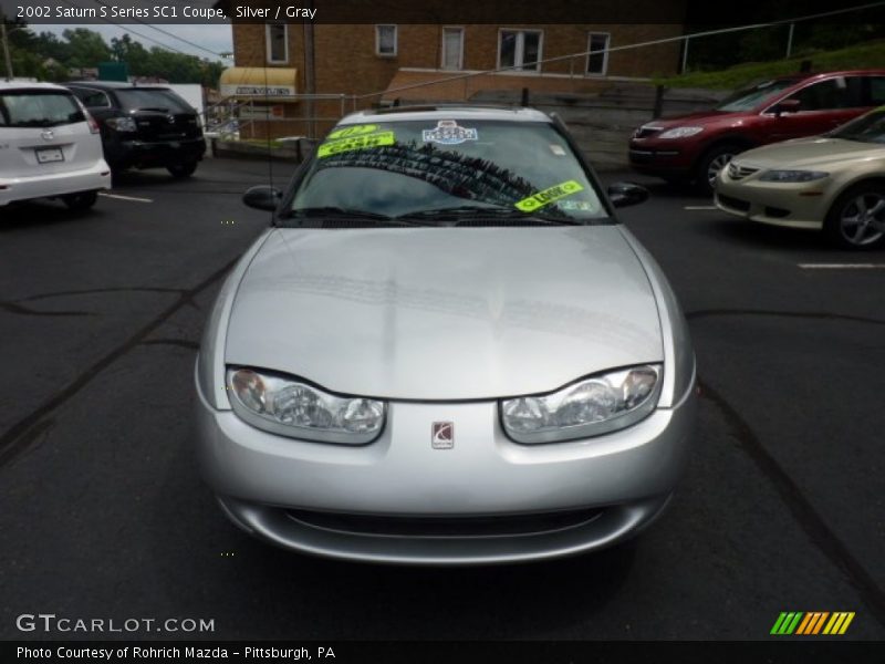 Silver / Gray 2002 Saturn S Series SC1 Coupe