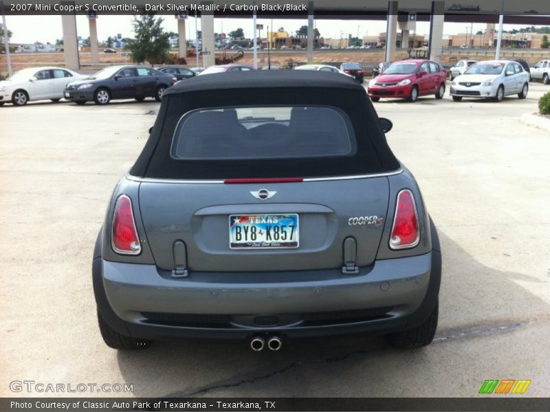 Dark Silver Metallic / Carbon Black/Black 2007 Mini Cooper S Convertible