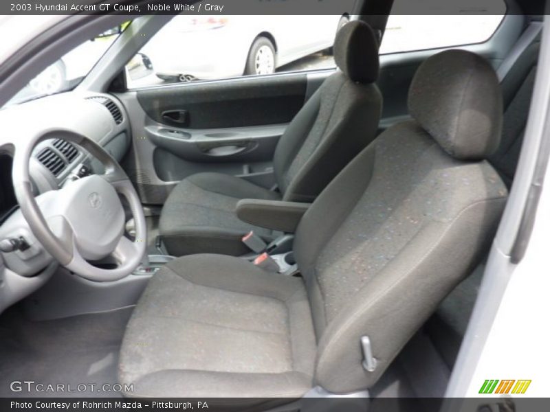  2003 Accent GT Coupe Gray Interior