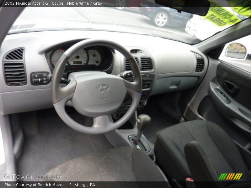 Gray Interior - 2003 Accent GT Coupe 