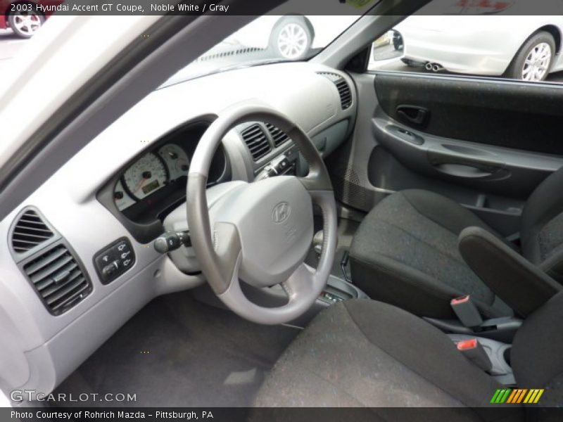  2003 Accent GT Coupe Gray Interior