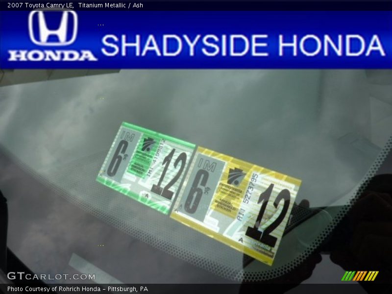 Titanium Metallic / Ash 2007 Toyota Camry LE