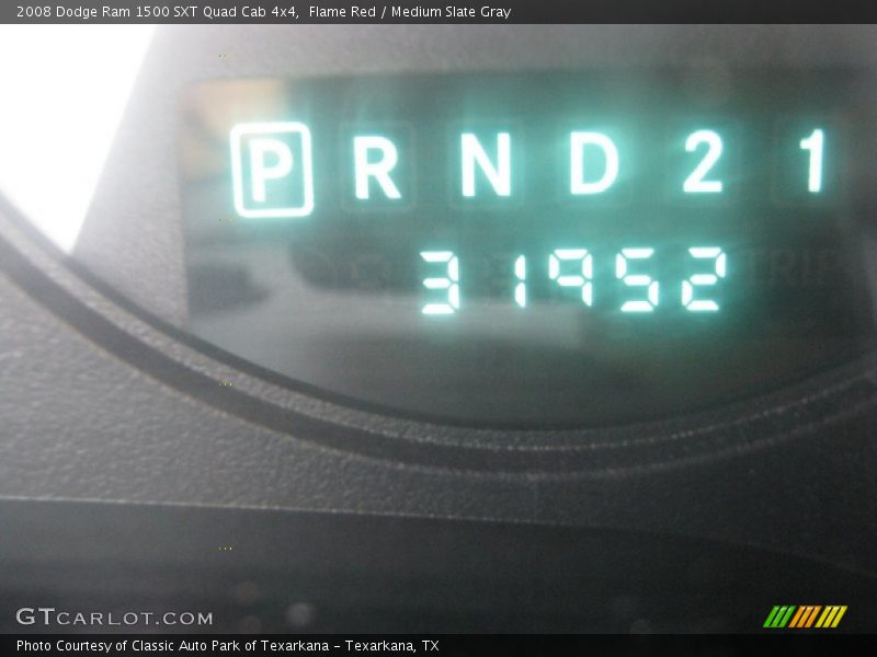 Flame Red / Medium Slate Gray 2008 Dodge Ram 1500 SXT Quad Cab 4x4