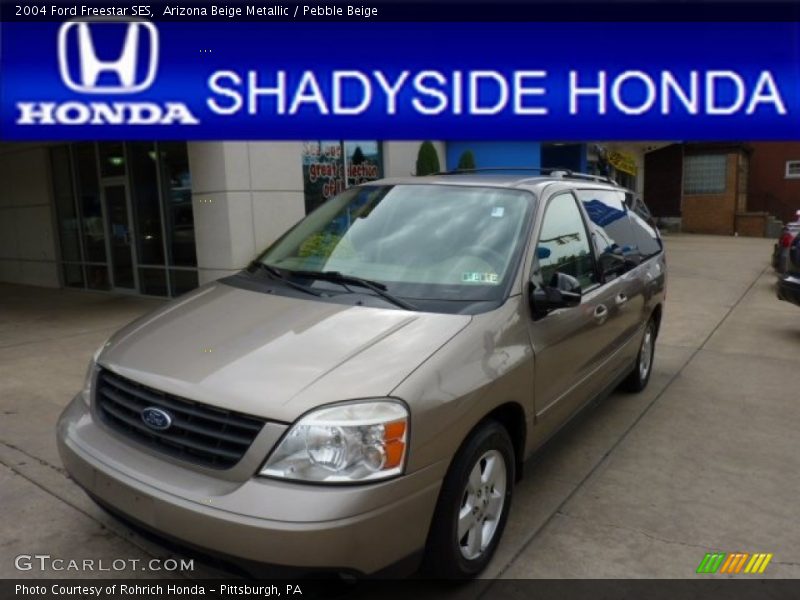 Arizona Beige Metallic / Pebble Beige 2004 Ford Freestar SES