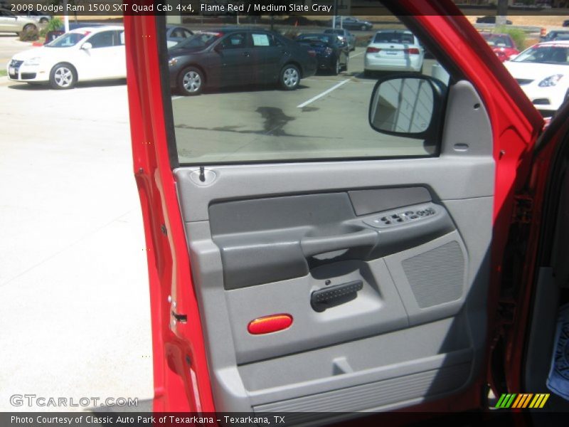 Flame Red / Medium Slate Gray 2008 Dodge Ram 1500 SXT Quad Cab 4x4