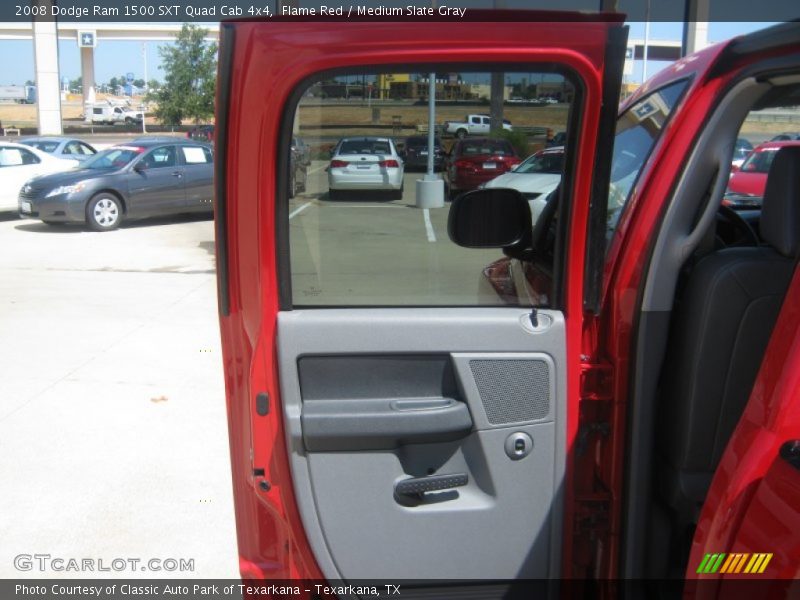 Flame Red / Medium Slate Gray 2008 Dodge Ram 1500 SXT Quad Cab 4x4