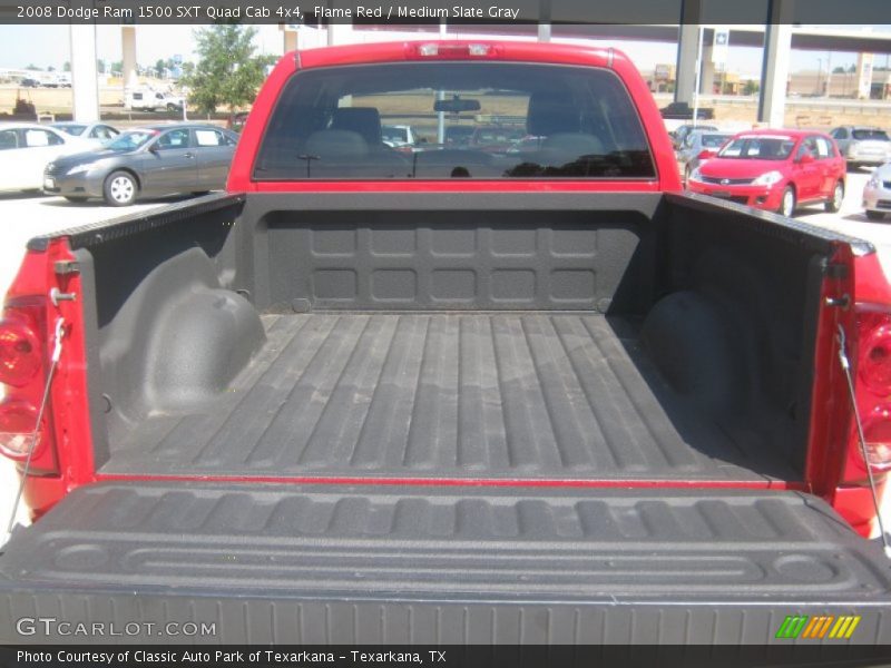 Flame Red / Medium Slate Gray 2008 Dodge Ram 1500 SXT Quad Cab 4x4