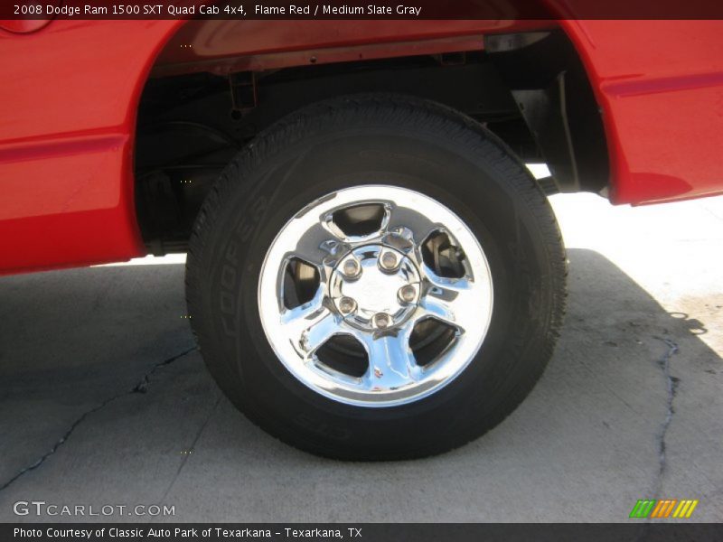 Flame Red / Medium Slate Gray 2008 Dodge Ram 1500 SXT Quad Cab 4x4