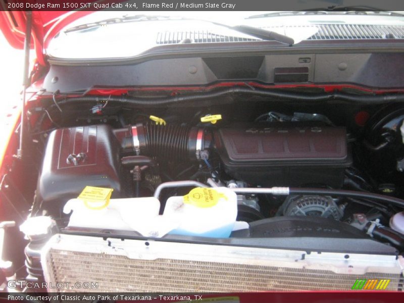 Flame Red / Medium Slate Gray 2008 Dodge Ram 1500 SXT Quad Cab 4x4