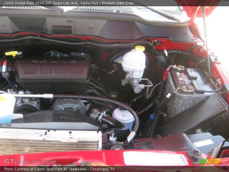 Flame Red / Medium Slate Gray 2008 Dodge Ram 1500 SXT Quad Cab 4x4