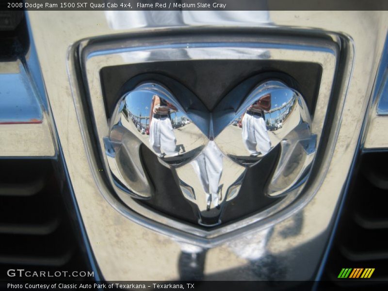 Flame Red / Medium Slate Gray 2008 Dodge Ram 1500 SXT Quad Cab 4x4
