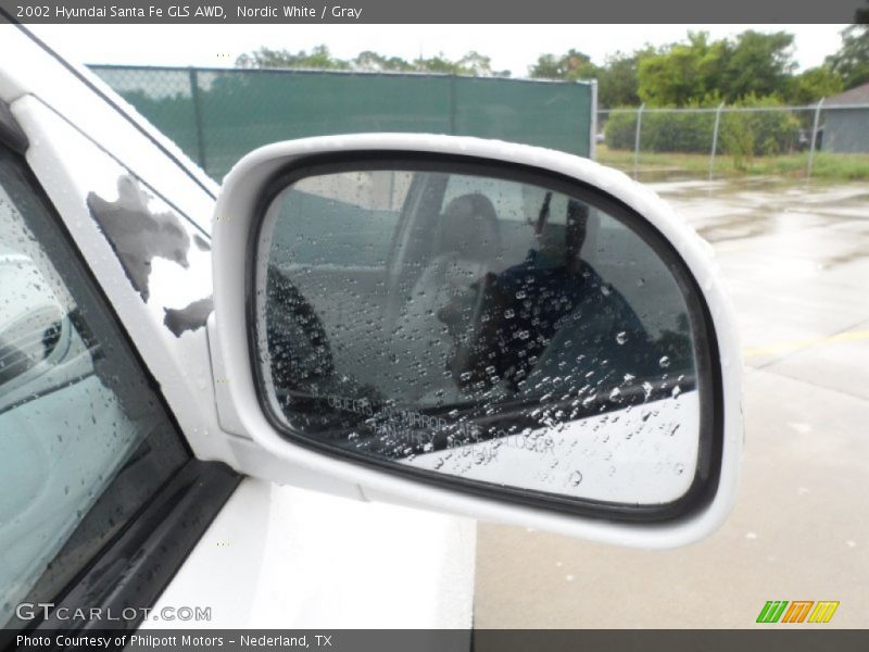 Nordic White / Gray 2002 Hyundai Santa Fe GLS AWD