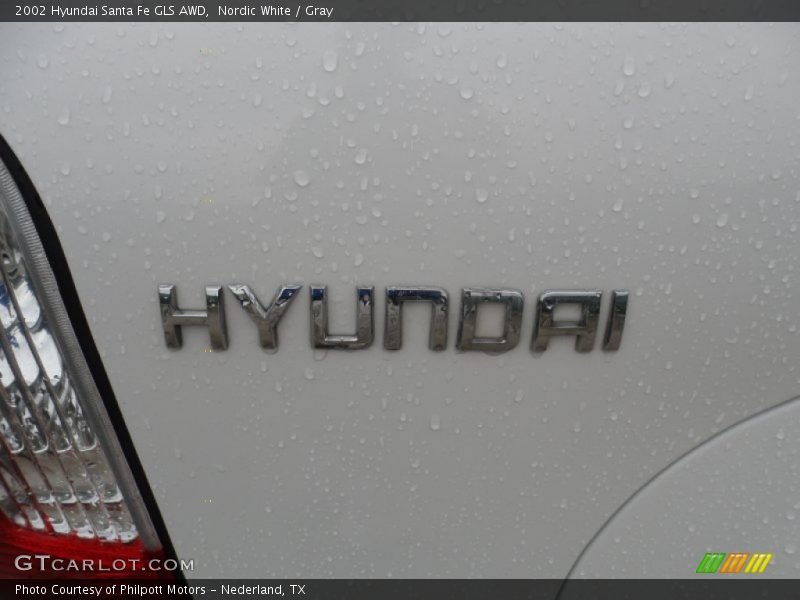 Nordic White / Gray 2002 Hyundai Santa Fe GLS AWD