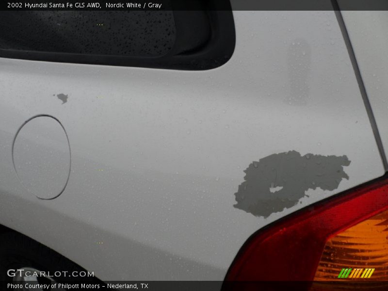 Nordic White / Gray 2002 Hyundai Santa Fe GLS AWD