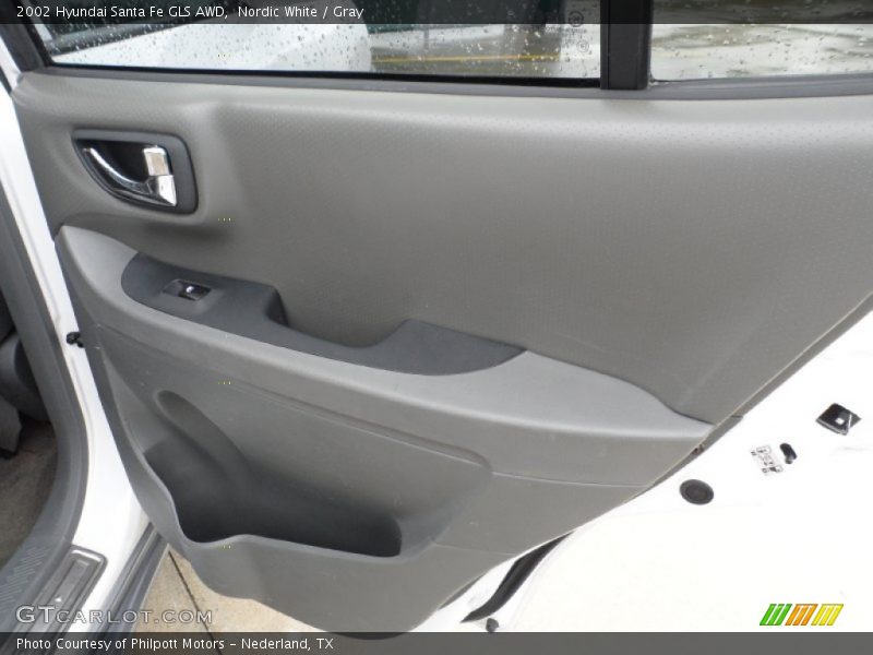 Nordic White / Gray 2002 Hyundai Santa Fe GLS AWD