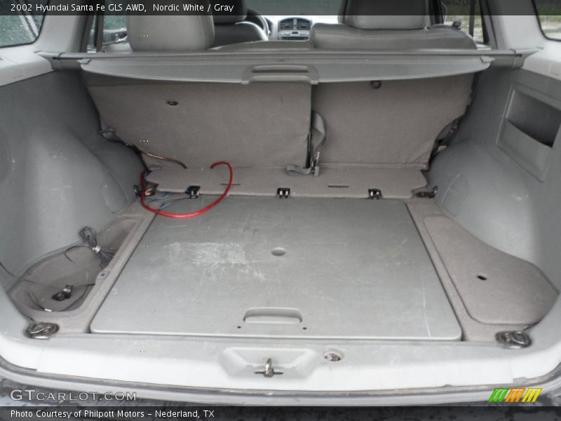 Nordic White / Gray 2002 Hyundai Santa Fe GLS AWD