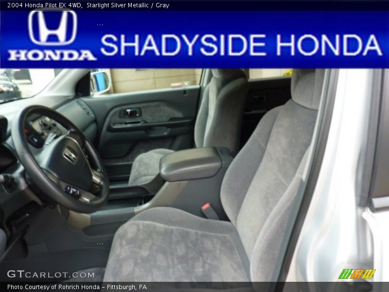 Starlight Silver Metallic / Gray 2004 Honda Pilot EX 4WD