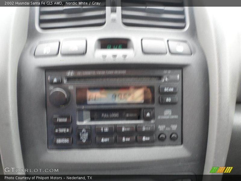 Nordic White / Gray 2002 Hyundai Santa Fe GLS AWD