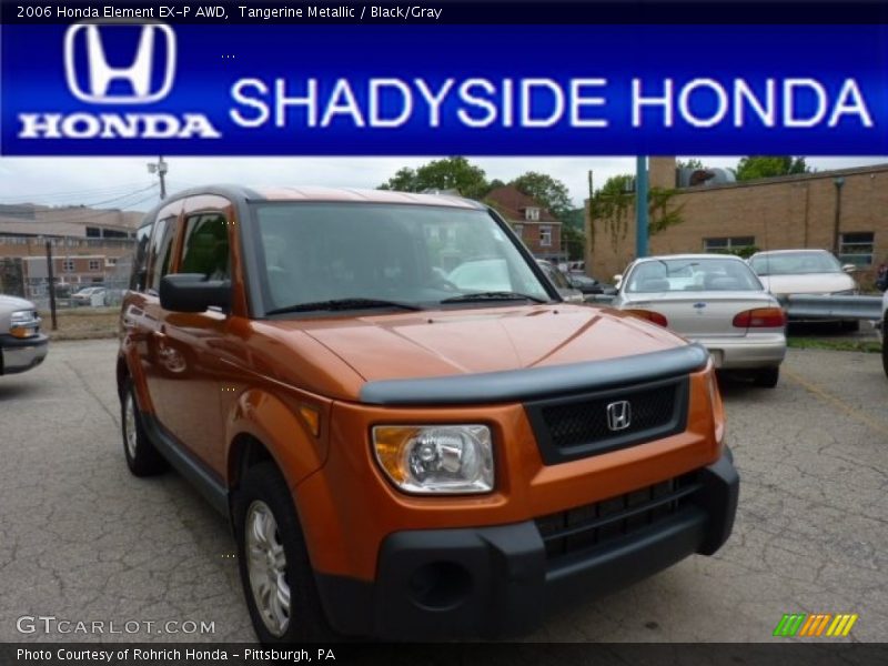 Tangerine Metallic / Black/Gray 2006 Honda Element EX-P AWD