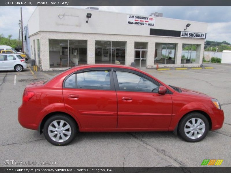 Tropical Red / Gray 2011 Kia Rio LX